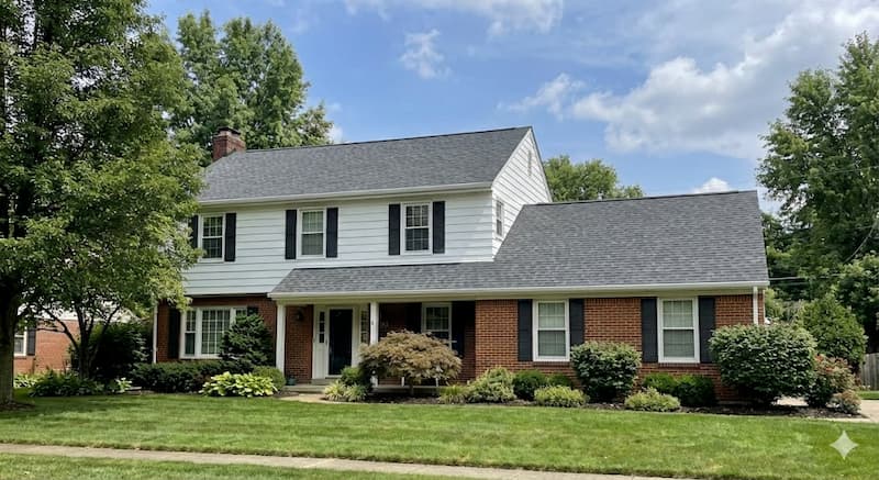 Beautiful new roof replacement on suburban Columbus home by DiYanni Roofing
